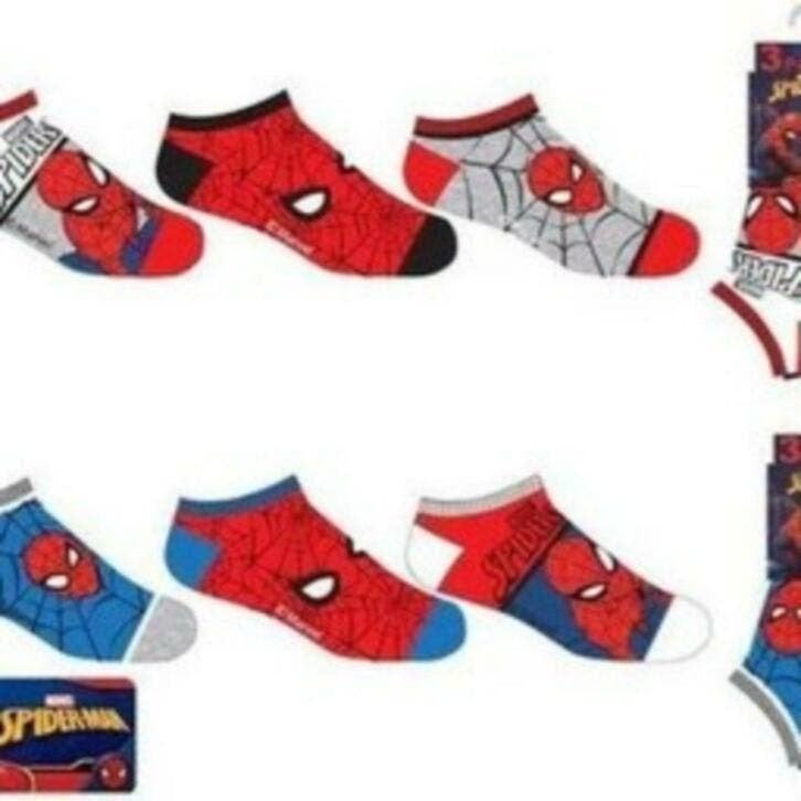 Spiderman Sneakersokken - 3 paar - Maat 23/26 - Marvel, Enfants & Bébés, Neuf, Garçon, Enlèvement ou Envoi, Spiderman