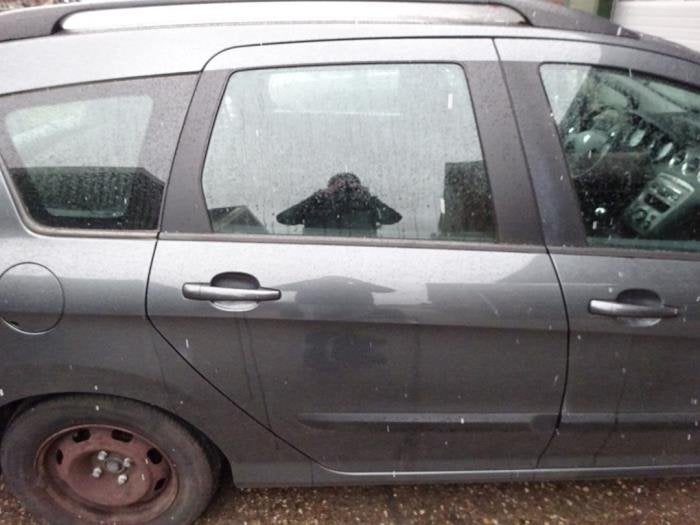 Portière 4portes arrière droite d'un Peugeot 308 (KTP), -, 3 mois de garantie, Utilisé, Porte