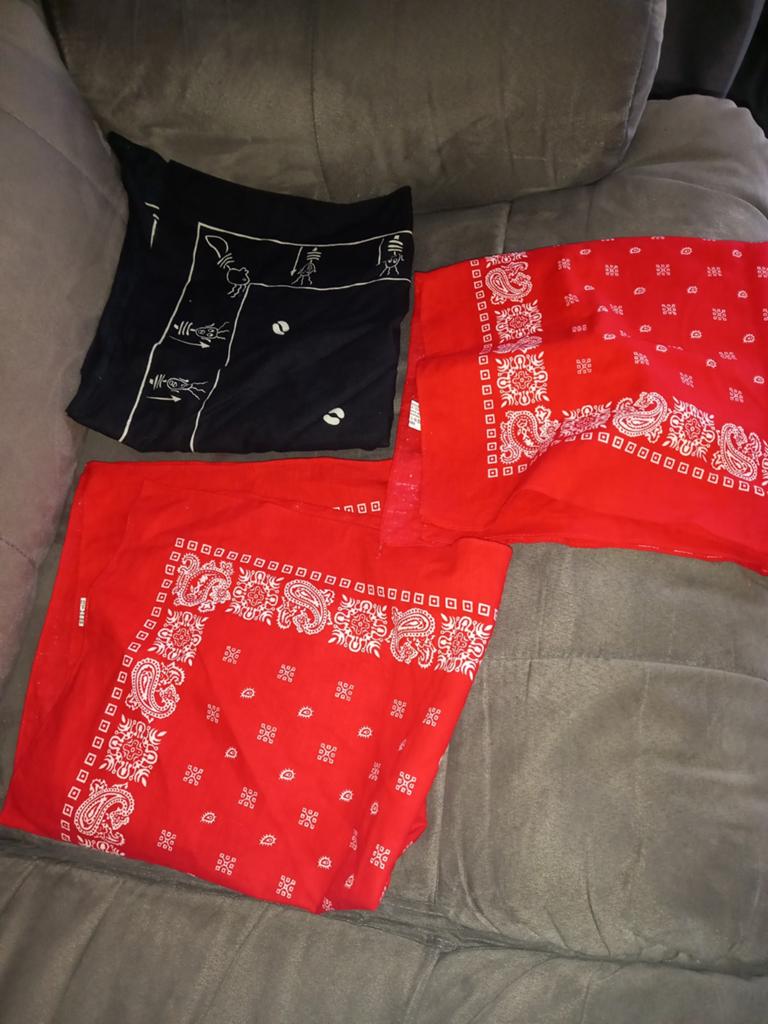 3 bandana foulard, Kleding | Dames, Mutsen, Sjaals en Handschoenen, Ophalen of Verzenden