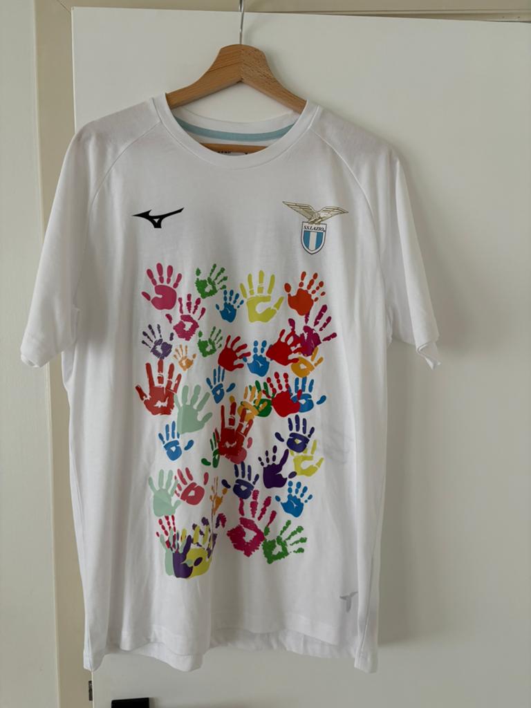 Matchworn warm-up shirt Lazio Roma (limited edition), Ophalen of Verzenden, Zo goed als nieuw, Shirt