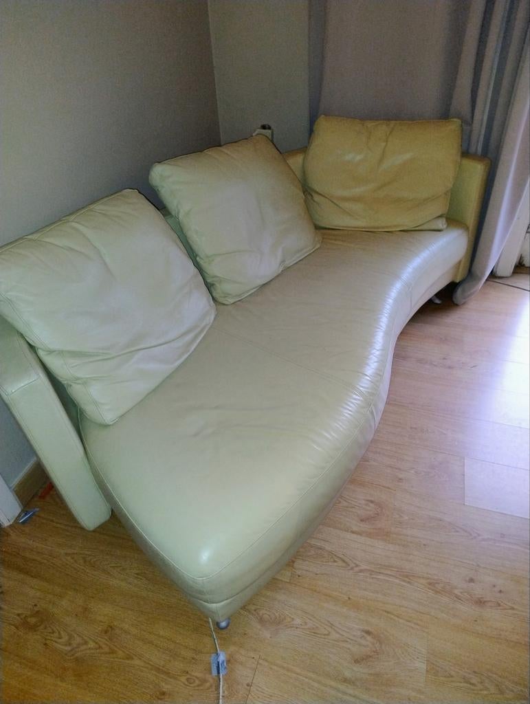 Rolf Benz lederen zetels, Ophalen, Gebruikt, 200 tot 250 cm, Leer