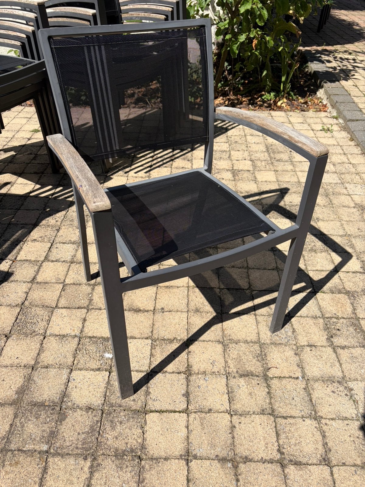 18 stapelbare stoelen, Tuin en Terras, Ophalen, Gebruikt, Aluminium, Stapelbaar