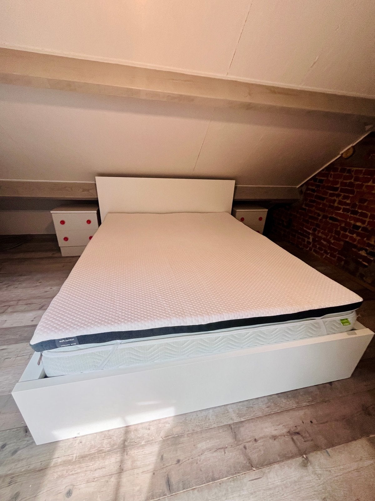 Complete bedset 160x200 cm – quasi nieuwstaat, Ophalen, Wit