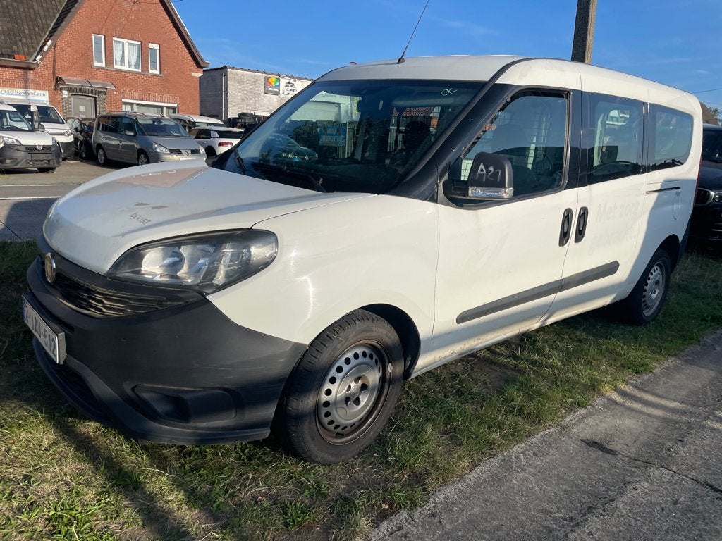 Fiat Doblo Maxi, BJ:2018,  111.000km, Euro 6b, 1.3d, 95pk, Auto diversen, Ongevalwagen, Ophalen, Fiat, Wit, 1280 cc