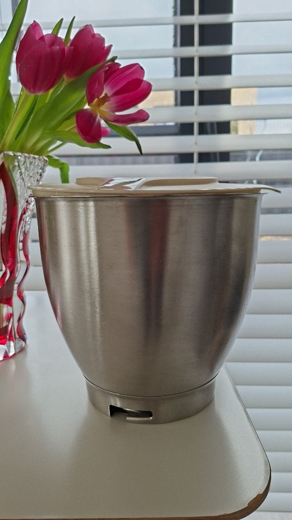 RVS Mengpot van Kenwood Majoor: oud model en hulpstukken., Electroménager, Mélangeurs de cuisine, Comme neuf, 4 litres ou plus