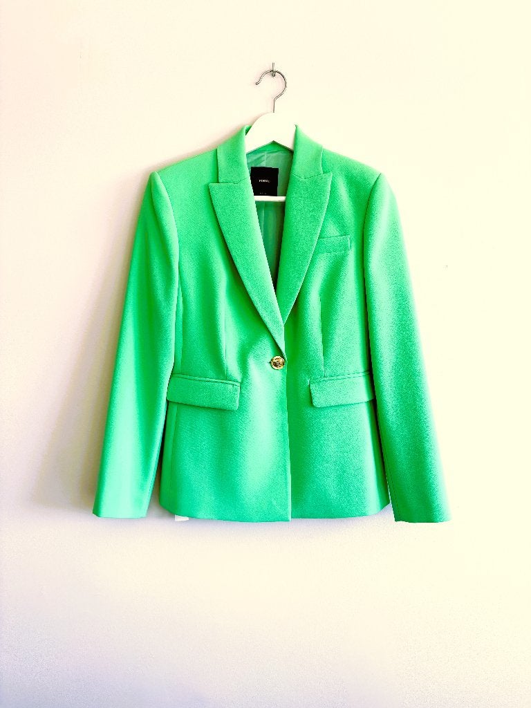 Pinko felgroene blazer – Made in Italy  maat IT40, Verzenden, Zo goed als nieuw, Jasje, Groen
