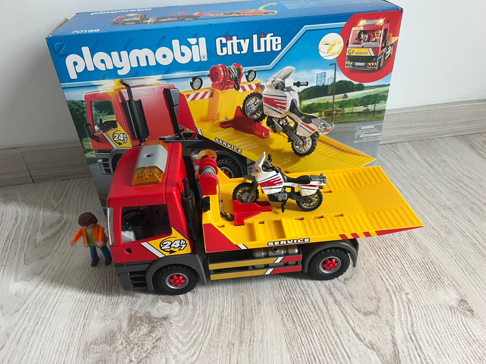 Playmobil City Life. Sleepwagen met moto, Enlèvement, Comme neuf