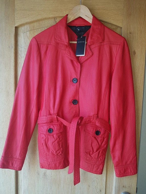 Gilet en cuir Tommy Hilfiger taille 38-40, Tommy hilfiger, Enlèvement ou Envoi, Taille 38/40 (M), Rouge
