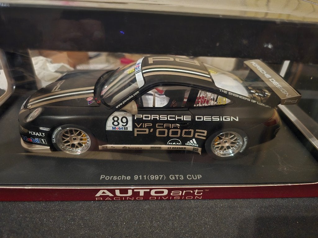 1/18 Autoart Porsche 911 997 GT3 Cup 20047 Zwart 80781, Ophalen, Nieuw, Auto, Autoart