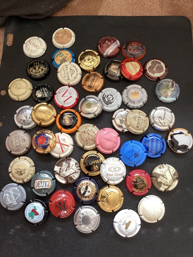 50 verschillende champagne capsules, Ophalen of Verzenden