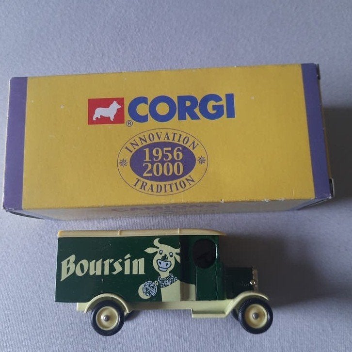 CORGI *vers 1:55 * MORRIS VAN 1931 « BOURSIN » *VINTAGE * NO, Enlèvement, Neuf, Bus ou Camion, Corgi