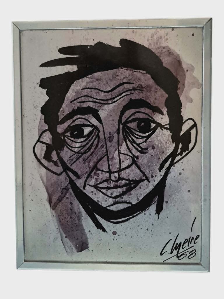 Aluchromie de Charles Meire représentant Serge Gainsbourg, Enlèvement