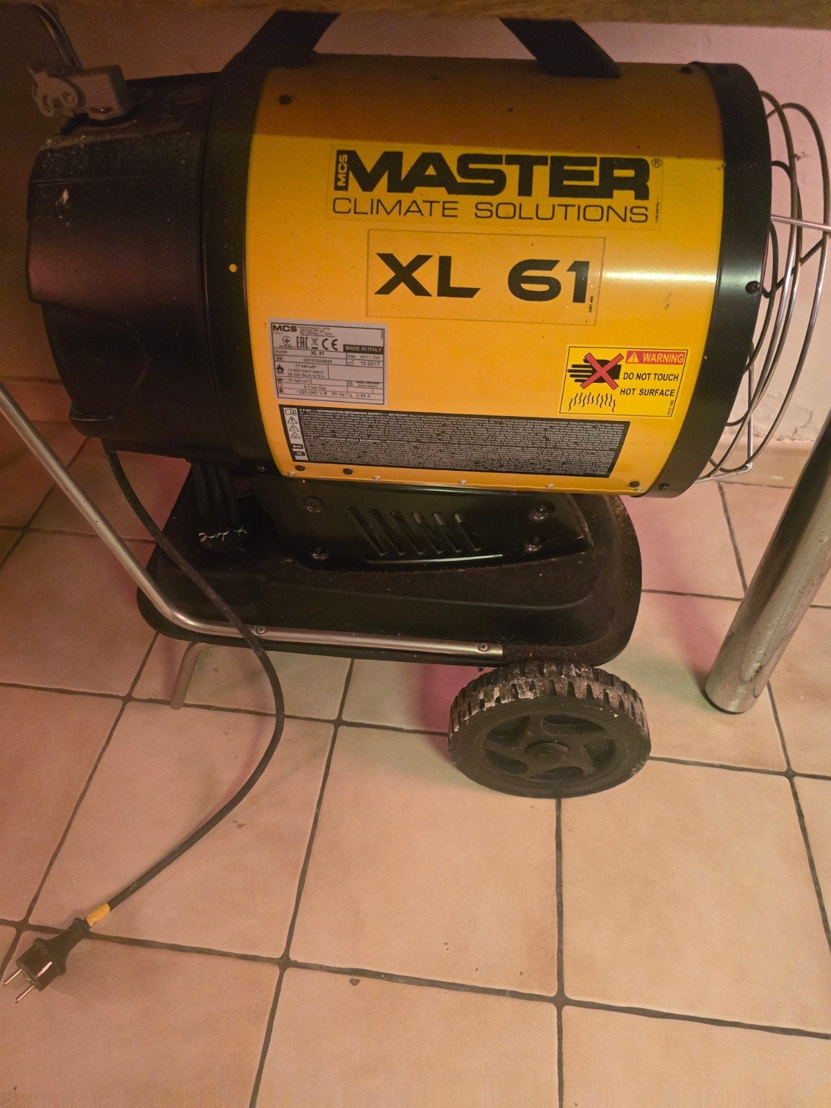 warmte kanon, Ophalen