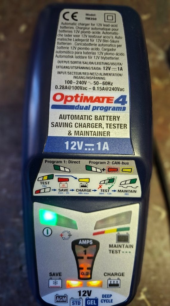 Druppellader Optimate 4 - Dual program, Motoren, Ophalen