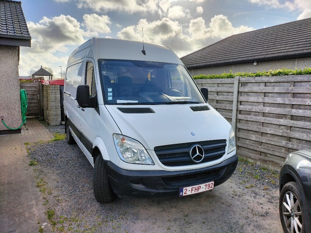 Sprinter, Auto's, 4 cilinders, Wit, Mercedes-Benz, Grijs