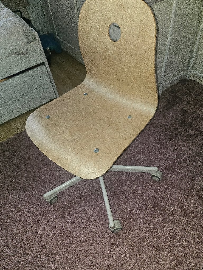 Chaise bureau, Maison & Meubles, Chaises de bureau, Enlèvement, Comme neuf, Blanc, Chaise de bureau