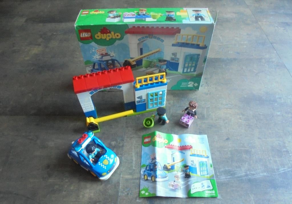 Lego Duplo Police Station Set (zie foto's), Kinderen en Baby's, Verzenden, Gebruikt, Duplo