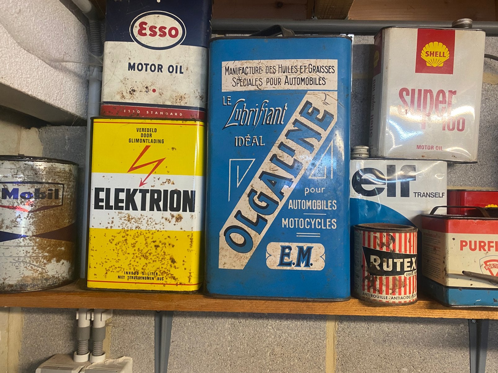 Bidons huile anciens, Collections, Enlèvement, Utilisé