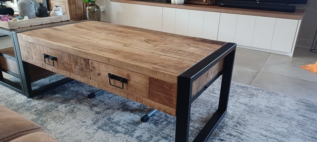 Salontafel in mangohout, Ophalen
