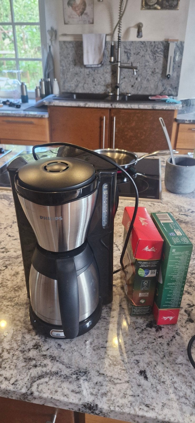 percolateur philips, Electroménager, Café moulu, Réservoir d'eau amovible, Comme neuf, 10 tasses ou plus