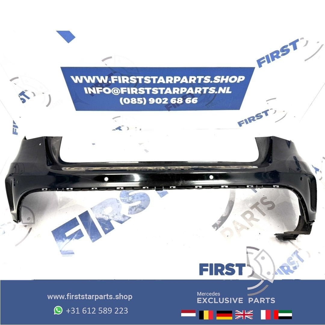 W156 X156 GLA AMG LINE ACHTERBUMPER A1568852425 ZWART WIT GR, Gebruikt, -, Ophalen of Verzenden, Achter