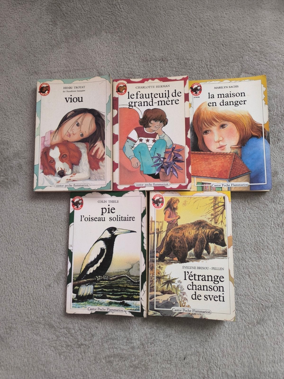 Lot de 5 livres pour enfants, Édition Castor Poche, Enlèvement ou Envoi