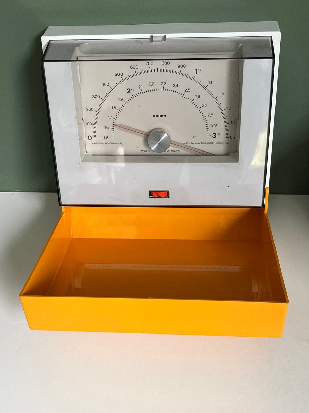 KRUPS oranje wandweegschaal, Ophalen of Verzenden, Zo goed als nieuw