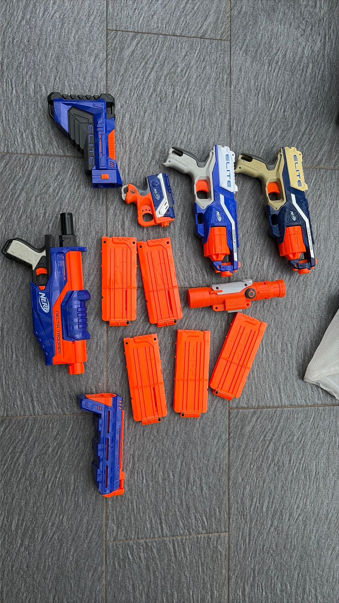 Nerf pistolen + pijltjes, Ophalen, Gebruikt