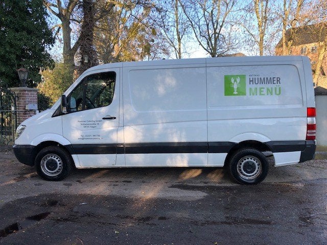 Mercedes Sprinter 211CDi L2H1, Zwart, 4 cilinders, Wit, Bedrijf