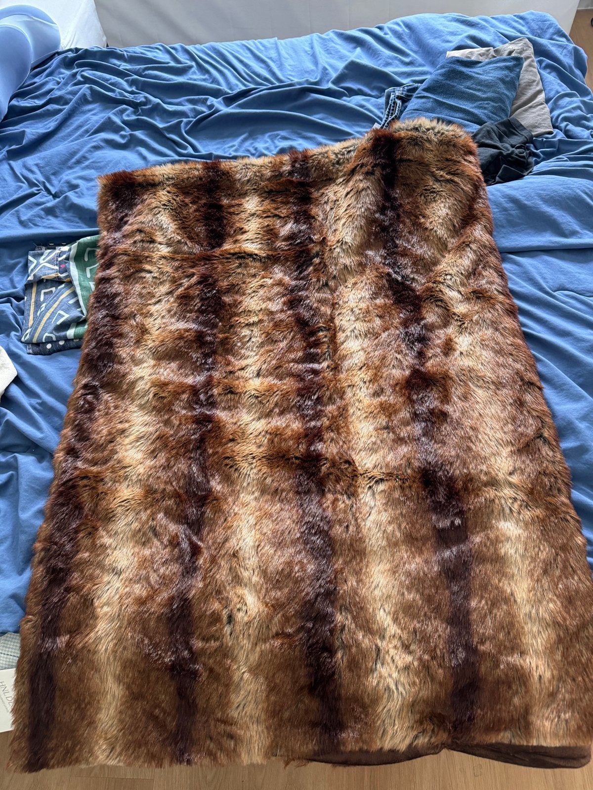 Plaid fausse fourrure CRUZ – Neuf – 150  220 cm, Neuf, 220 cm, Lavable, 150 cm