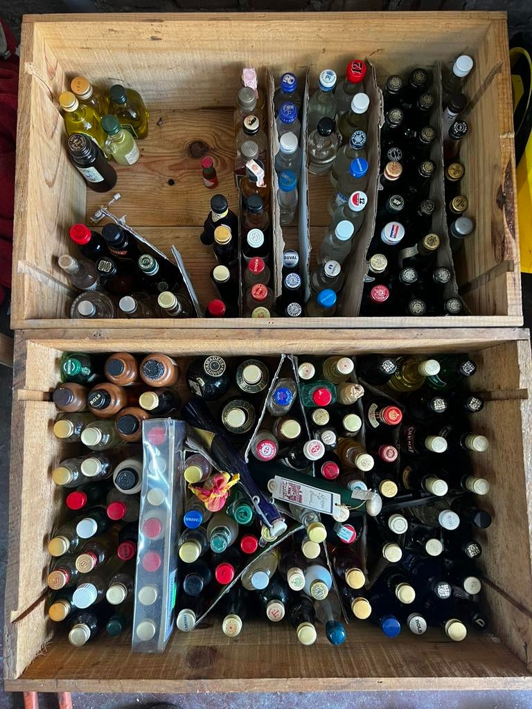 Mini flesjes sterke drank 1€/stuk, Verzamelen, Wijnen, Ophalen, Zo goed als nieuw