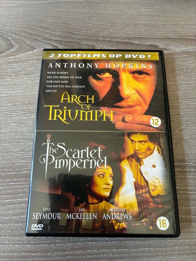 Arch of triumph met Anthony Hopkins + the scarlet pimpernel, CD & DVD, Enlèvement ou Envoi, Anglais, Drame, À partir de 12 ans