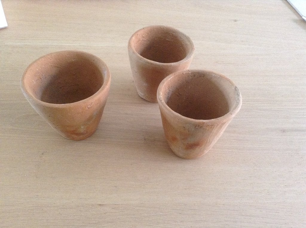 3 Mechelse handgemaakte potjes aardewerk, Antiek en Kunst, Ophalen of Verzenden