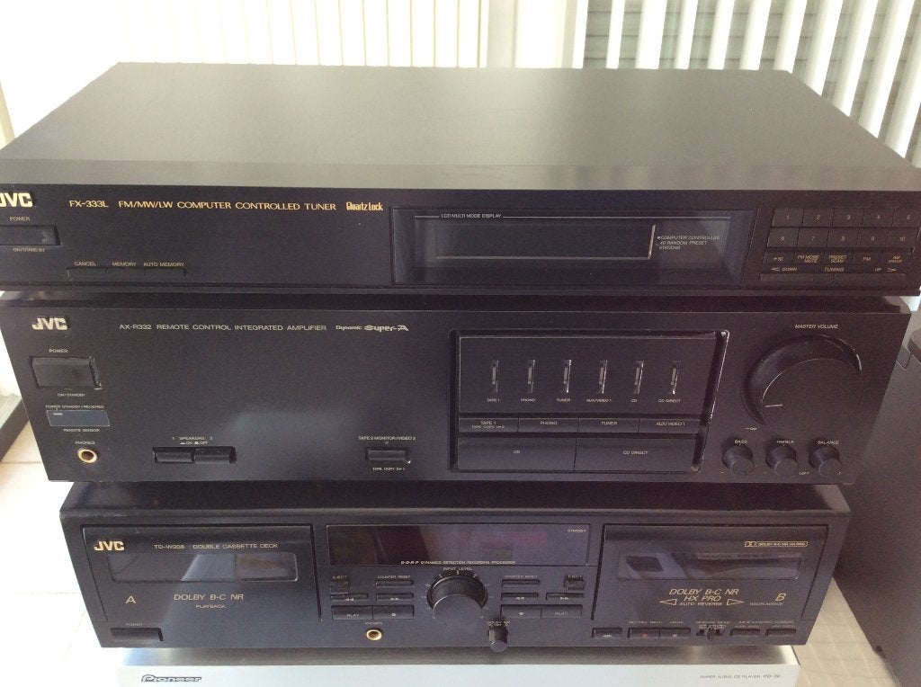 Stereoketen JVC met afstandsbediening, Audio, Tv en Foto, Stereoketens, Tuner of Radio, Gebruikt, JVC, Losse componenten