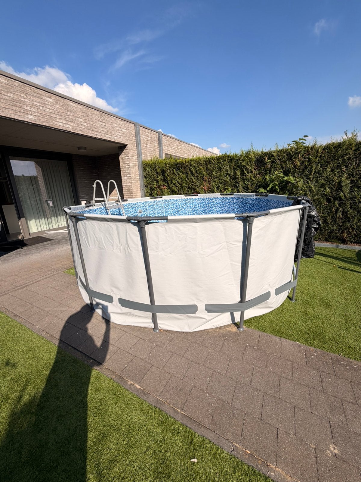 Bestway Steel Pro Max Ø 366 x 122 cm – complete set, Ophalen, Zo goed als nieuw, Ovaal, Opzetzwembad