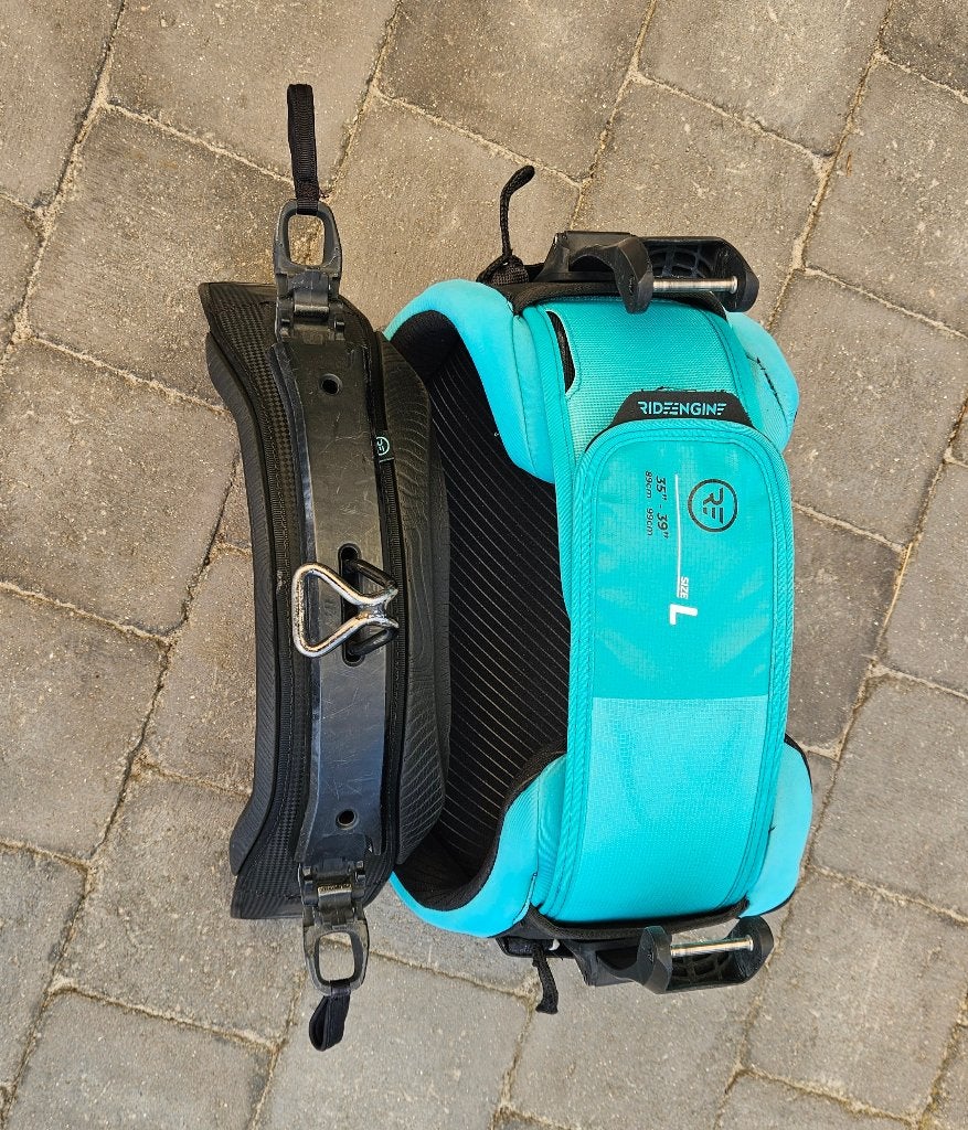 Ride Engine Elite Carbon V8 Trapeze en kite leash, Watersport en Boten, Kitesurfen, Ophalen, Zo goed als nieuw, Kite