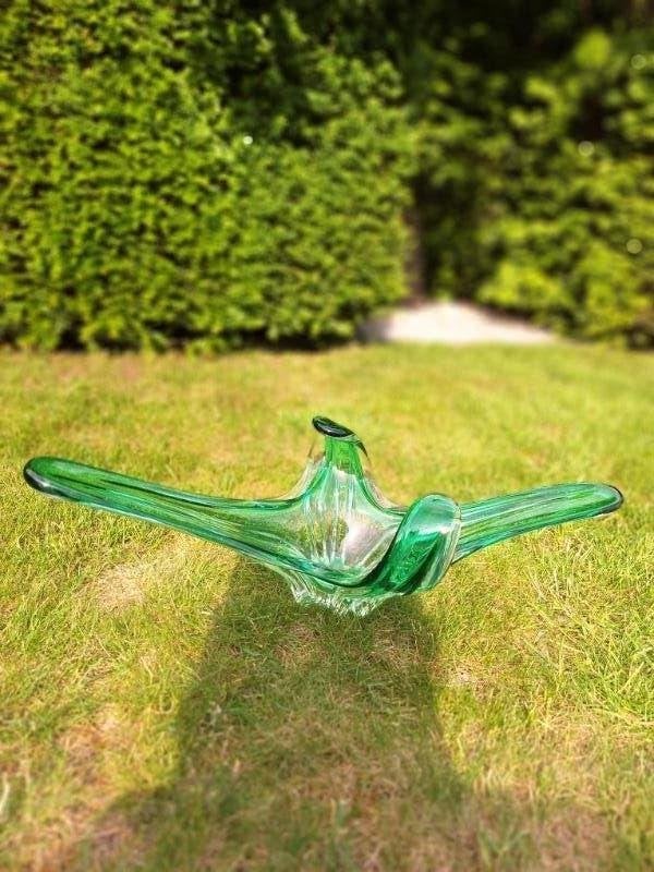 Vintage glazen schaal, Antiek en Kunst, Ophalen
