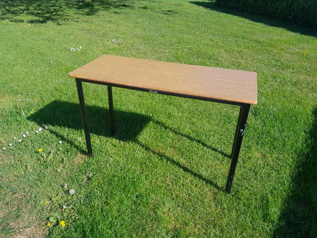 28 schooltafels - schoolbanken, Huis en Inrichting, Ophalen, Overige typen, Gebruikt, 120 cm