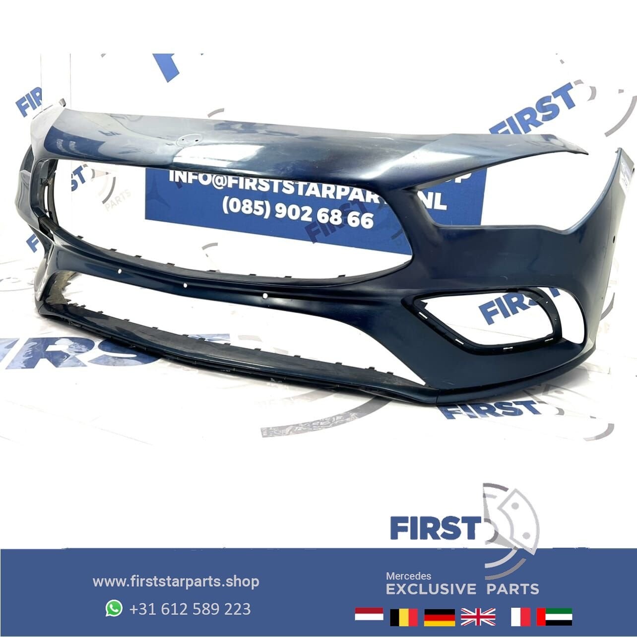 W118 AMG BUMPER CLA VOORBUMPER A1188853901 C118 ZWART WIT GR, Auto-onderdelen, Gebruikt, -, Voor, Ophalen of Verzenden