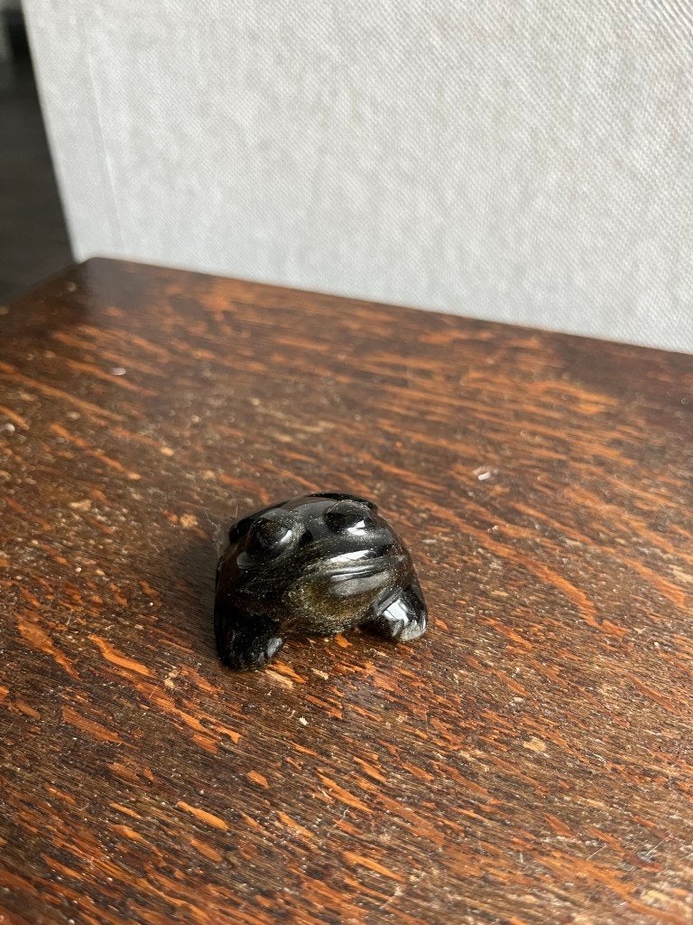 mini stenen kikker, Ophalen of Verzenden