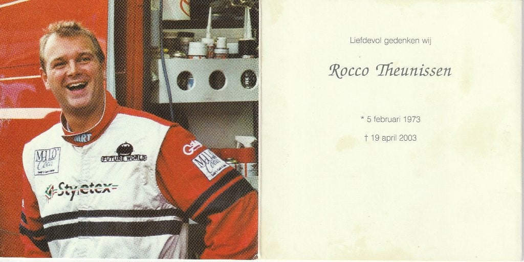 Tweevoudig Belgisch rallykampioen Rocco Theunissen 1973-2003, Verzenden
