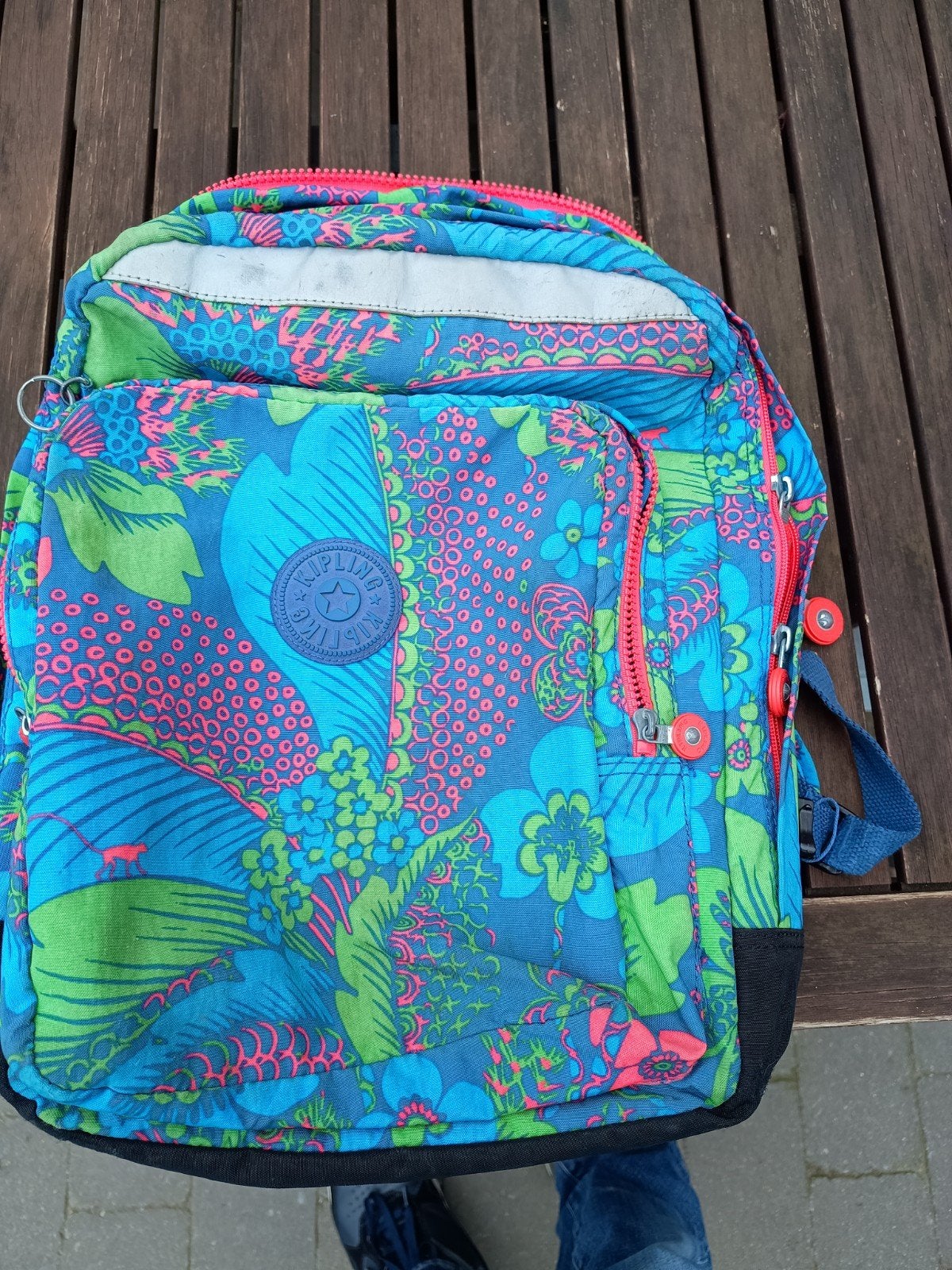 Kipling boekentas., Handtassen en Accessoires, Overige kleuren, 40 tot 50 cm, Zo goed als nieuw, Schoudertas