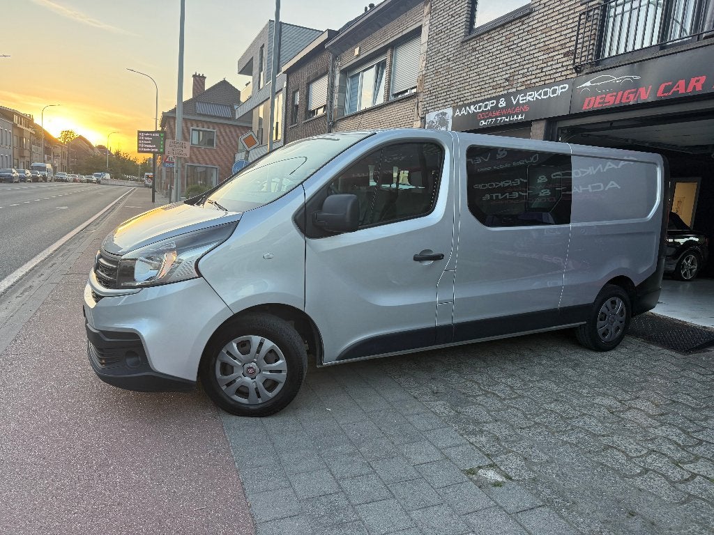 Fiat Talento dubbele cabine 6-zits L2 Navi-camera, Auto's, 4 deurs, Euro 6, Bedrijf, Grijs