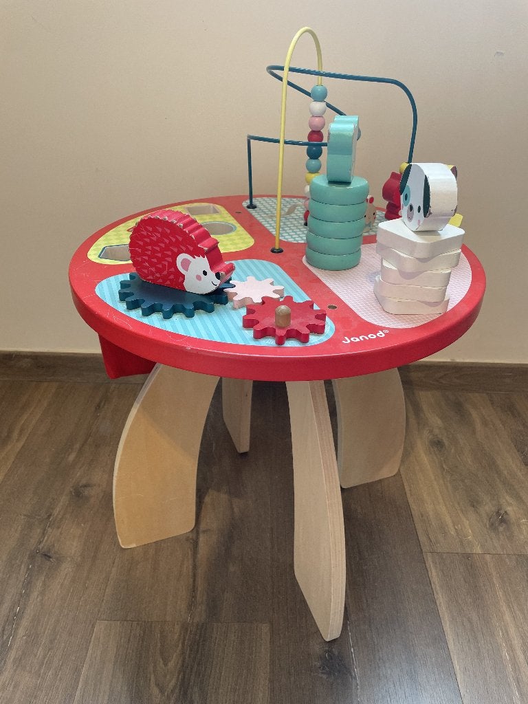 Peuter activiteitentafel Janod Baby Forest, Ophalen, Gebruikt
