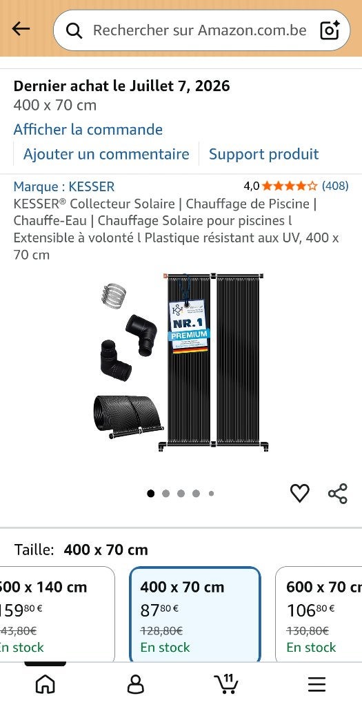 Tapis Chauffage solaire piscine, Enlèvement, Neuf, Chauffage