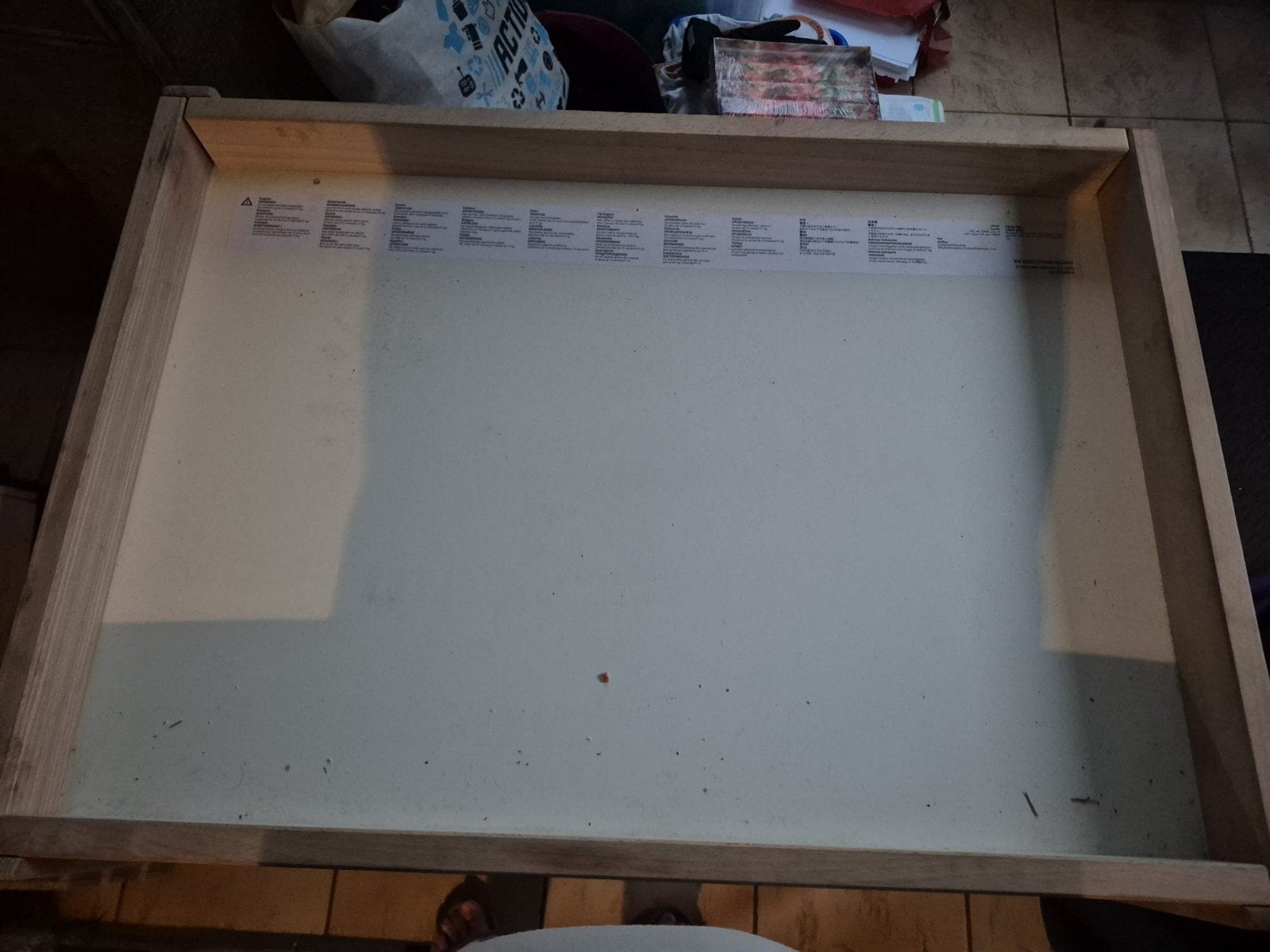 verzorgingstafel, Ophalen