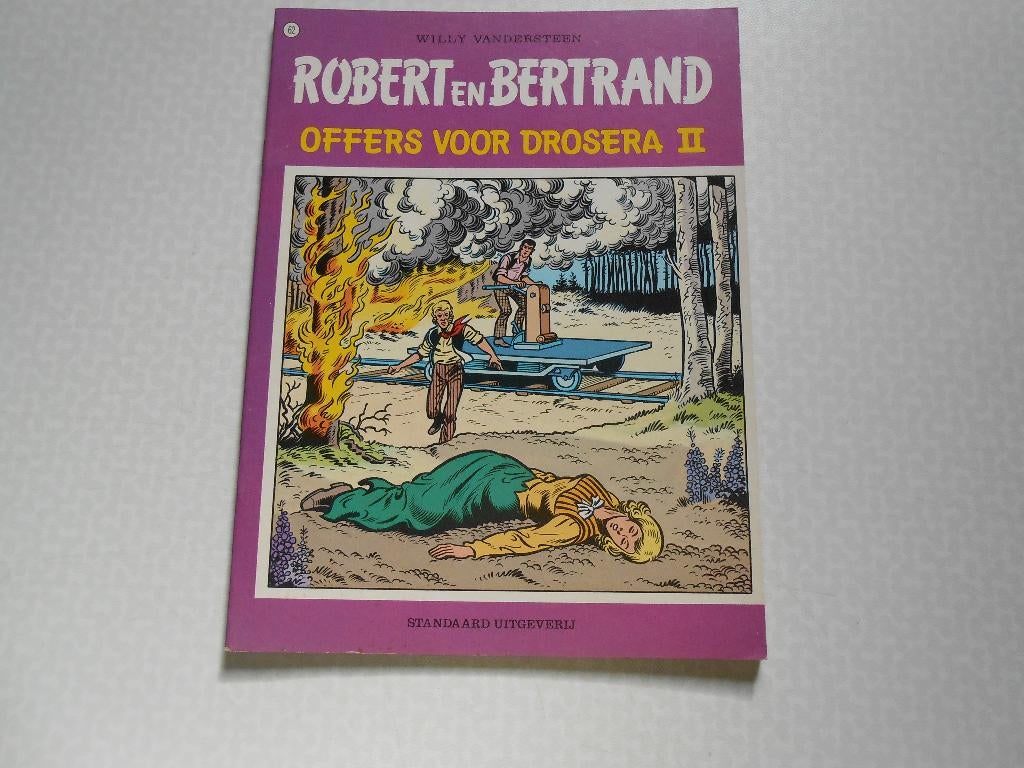 Robert en Bertrand 62 Offers voor Drosera II 1985 1 ste druk, Willy Vandersteen, Eén stripboek, Ophalen of Verzenden, Zo goed als nieuw