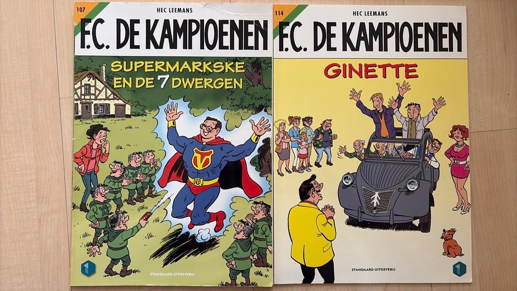 FC de Kampioenen - Supermarkske en de zeven dwergen/Ginette, Enlèvement ou Envoi, Hec Leemans