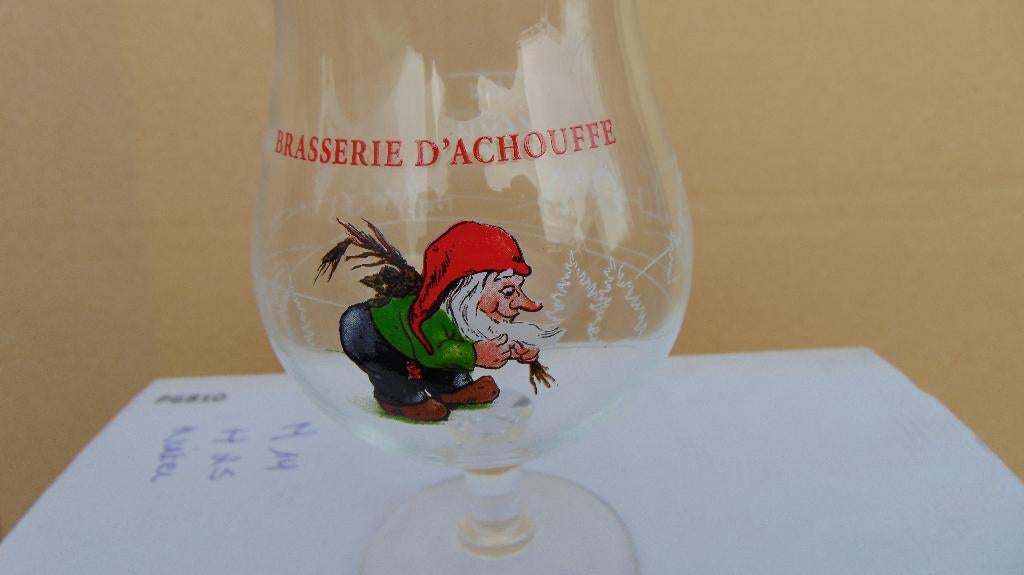 Doos Glazen Bras.D'achouffe doos 6 stuks chouffe Nieuw., Verzamelen, Ophalen of Verzenden, Nieuw, Bierglas