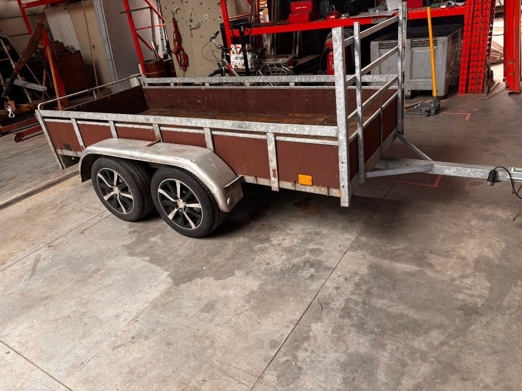 dubbelasser, Auto diversen, Aanhangers en Bagagewagens, Gebruikt, Ophalen